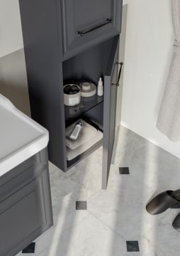 Orka Design 80 Banyo Dolabı Antrasit ( Boy Dolabı Hariçtir )