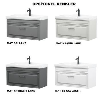 Orka Design 80 Banyo Dolabı Antrasit ( Boy Dolabı Hariçtir )