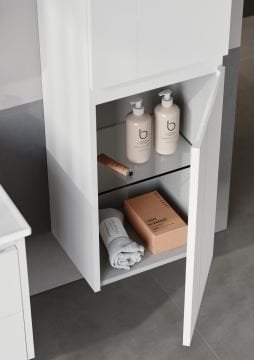 Orka Likya 65 Banyo Dolabı + Boy Dolabı 40 Beyaz (Boy Dolabı Dahildir)