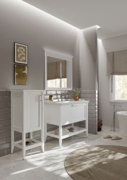 Orka Bastle 100 Banyo Dolabı Beyaz (Boy Dolabı Hariçtir)