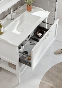 Orka Bastle 65 Banyo Dolabı + Boy Dolabı 48 Lacivert (Boy Dolabı Dahildir)