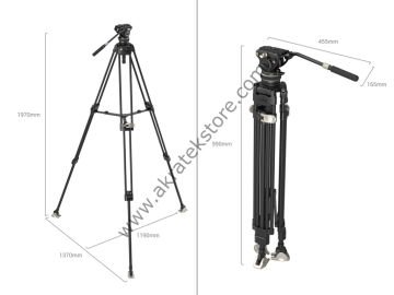 SmallRig 3989 AD-100 Carbon Video Tripod