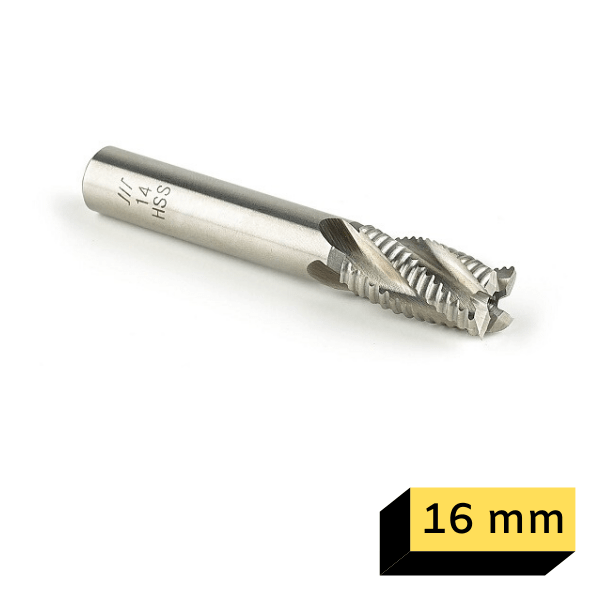 GFB HSS 4 Ağızlı Kabatalaş Freze 16 mm