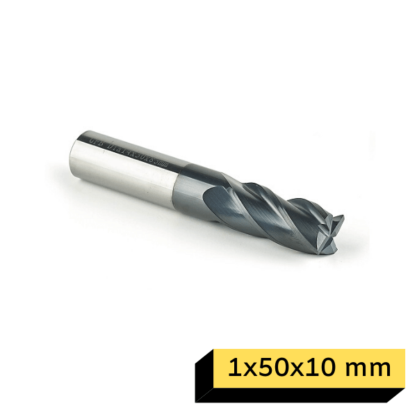 GFB 4 Ağızlı Karbur Elmas Freze 1x50x10 mm