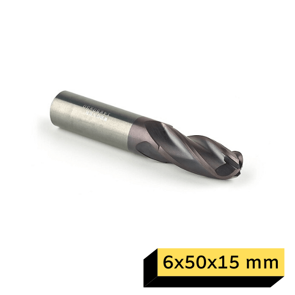 GFB Karbur Küresel Elmas Freze 6x50x15 mm