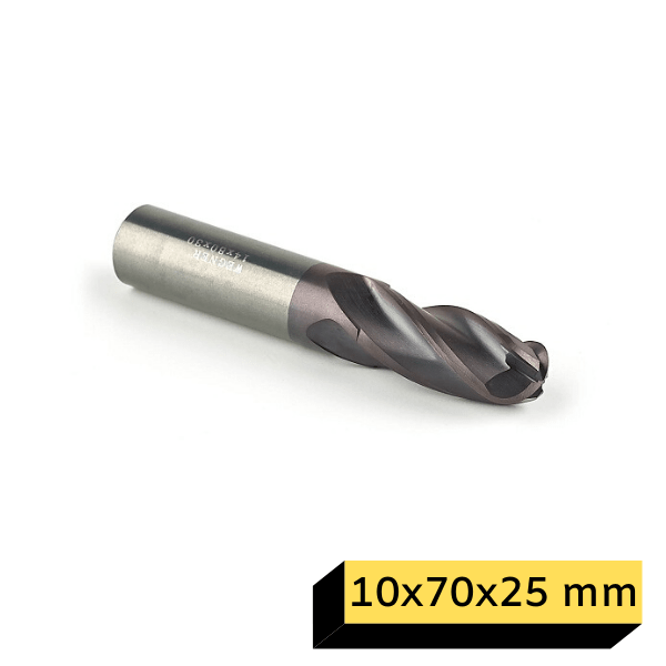 GFB Karbur Küresel Elmas Freze 10x70x25 mm
