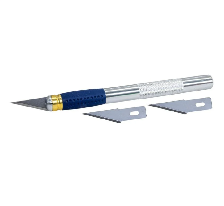 Leo SX-06D Neşter Tip Maket Bıçağı 9 mm (2 Yedekli)