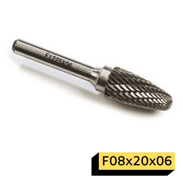 GFB Karbür Kalıpçı Freze F-Küre Uçlu Çam F08x20x06