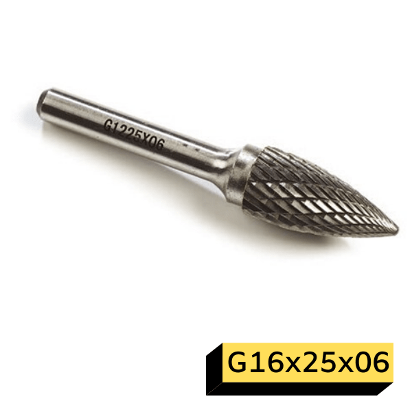 GFB Karbür Kalıpçı Freze G-Sivri Çam G16x25x06