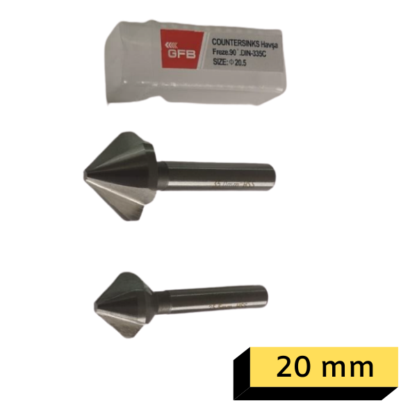 GFB HSS Havşa Freze 90 Derece 20 mm