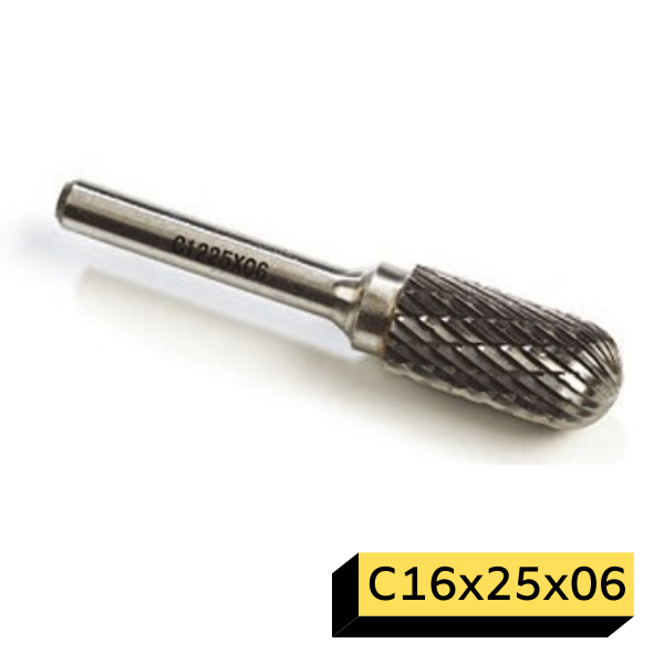 GFB Karbür Kalıpçı Freze C-Silindir Oval Başlı C16x25x06