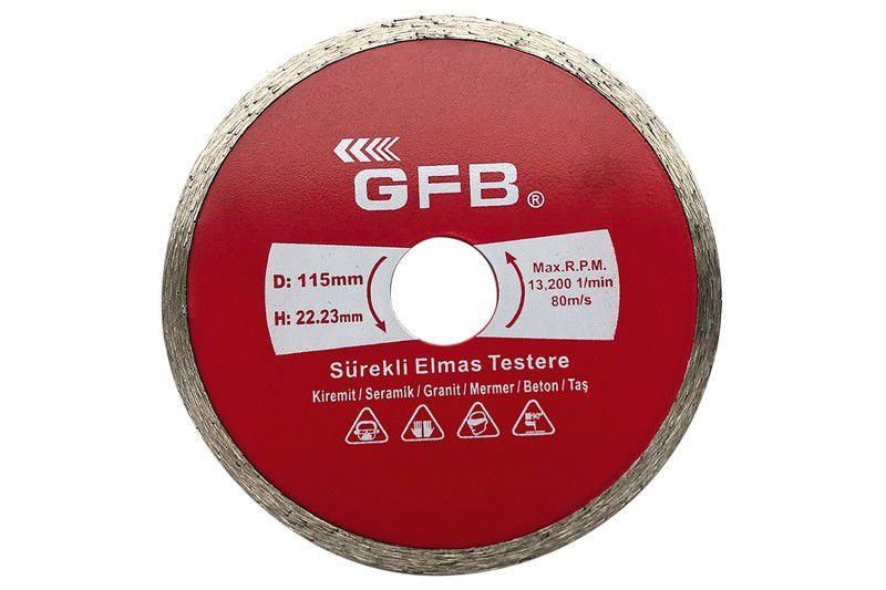 Gfb Sürekli Turbo Elmas Mermer Granit Kesici 180 mm