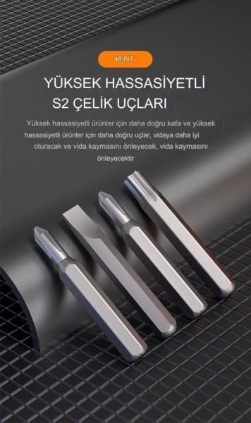 UF TOOLS KS-840117 51 Parça Çok Fonksiyonlu Hassas Tornavida Seti