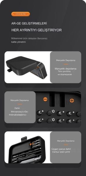 UF TOOLS 150 Parça Hassas Tornavida Seti KS-840150