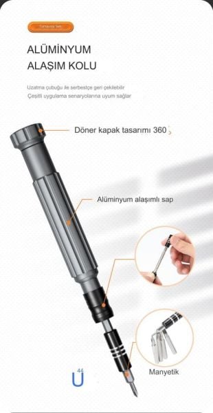 UF TOOLS 150 Parça Hassas Tornavida Seti KS-840150