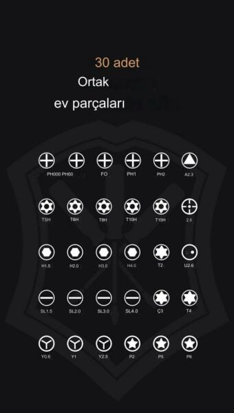 UF TOOLS KS-840084 32 Parça Taşınabilir Şeffaf Kutulu Hassas Manyetik Mini Tornavida Seti