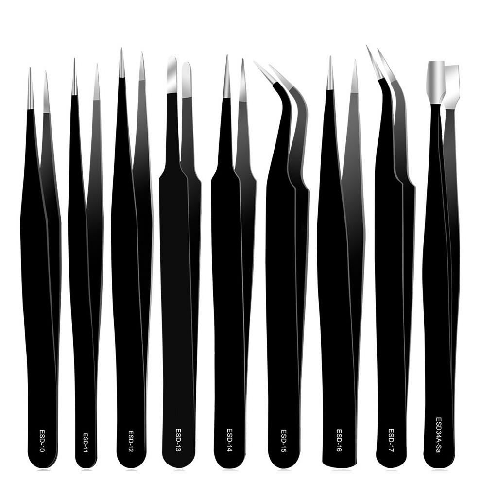 UF TOOLS KS-ESD-9 9 Parça Antistatik Cımbız Seti