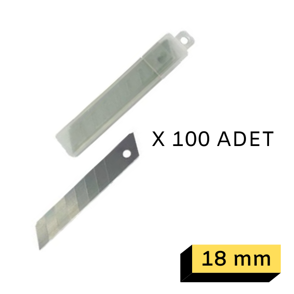 LEO Maket Bıçağı Yedeği , Falçata Yedeği SX-18T 100'lü Paket