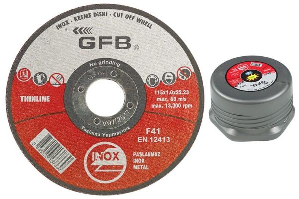 GFB 50 Adet Inox Kesici Taş 180x1.6x22.23mm