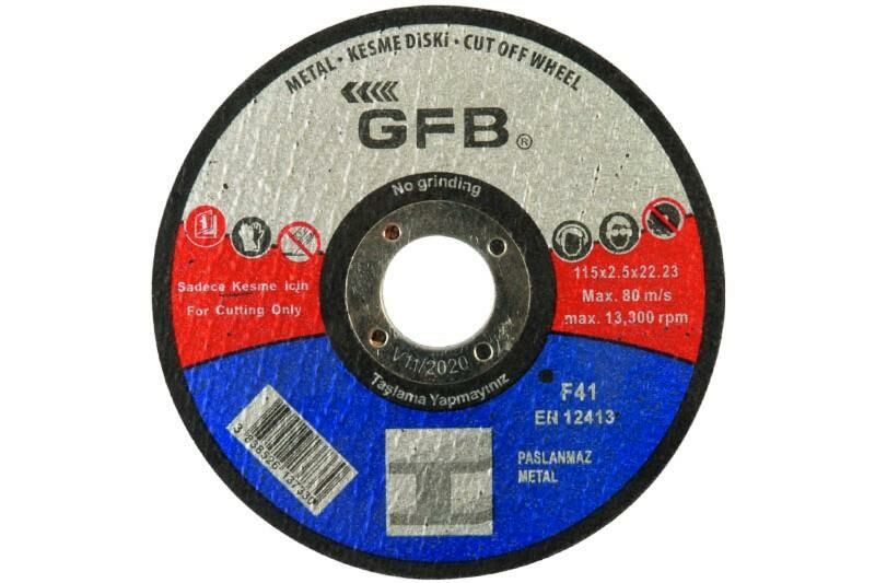 GFB 25 Adet Metal Kesme Taşı 115x2.5x22.23mm