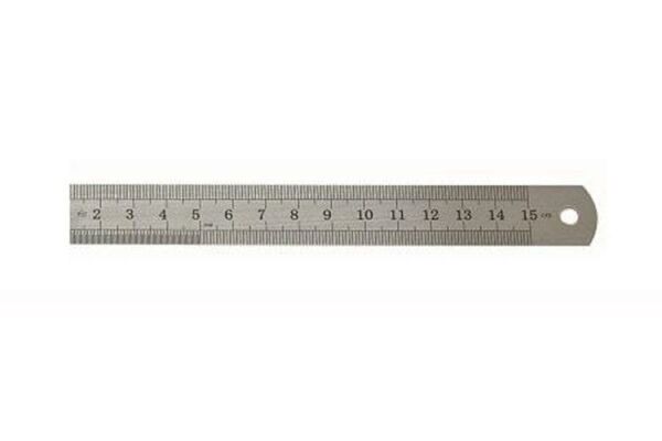 LEO Çift Taraflı Çelik Cetvel 150x20mm
