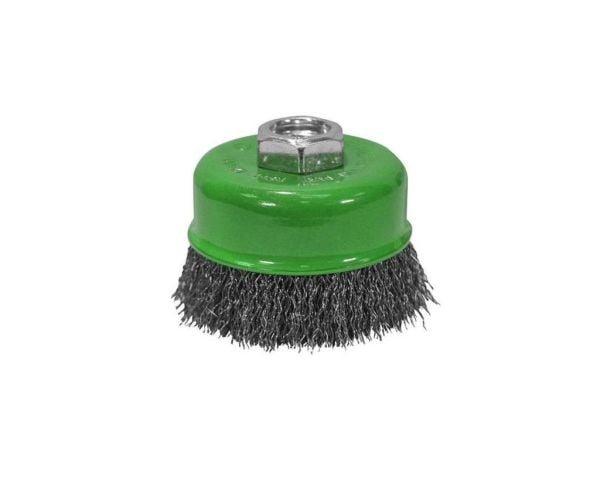 LEO Inox Saçaklı Çanak Tel Fırça 75mm