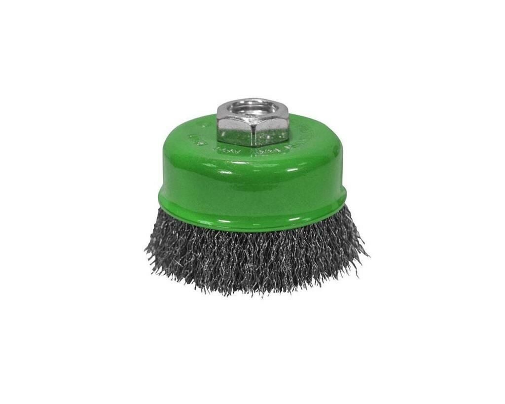 LEO Inox Saçaklı Çanak Tel Fırça 65mm