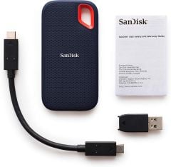 SanDisk 1TB Extreme Taşınabilir Harici SSD, USB-C, USB 3.1, 550MB/sn'e kadar - SDSSDE60-1T00-G25