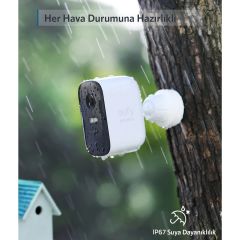 Anker Eufy Security Eufycam 2C Kablosuz Akıllı Güvenlik ve 1080p Kamera Sistemi 2 Kamera 1 Ana Ünite Kiti - T8831