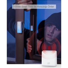Anker Eufy Security Akıllı Güvenlik Alarmı - Kapı ve Pencere Sensörü - T8900