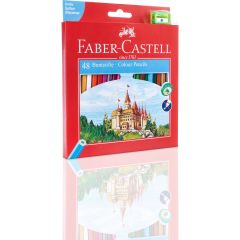 Faber-Castell Kuru Boya Kalemi 48'li + Kalemtıraş