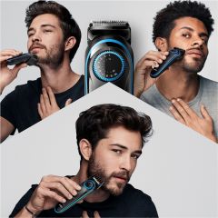 Braun BT 5240 Şarjlı Saç&Sakal Şekillendirici AutoSence, Kablosuz - Siyah/Mavi + Gillette Fusion ProGlide