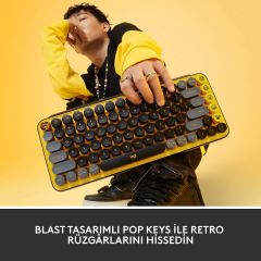 Logitech POP Keys Blast Kablosuz Mekanik Klavye