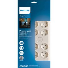 Philips SPN7080WA/62 8'li Akım Korumalı Priz 2 mt Kablo (3680 W 16 A )