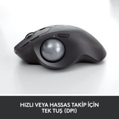 Logitech MX Ergo Kablosuz Konforlu Trackball Mouse - Siyah
