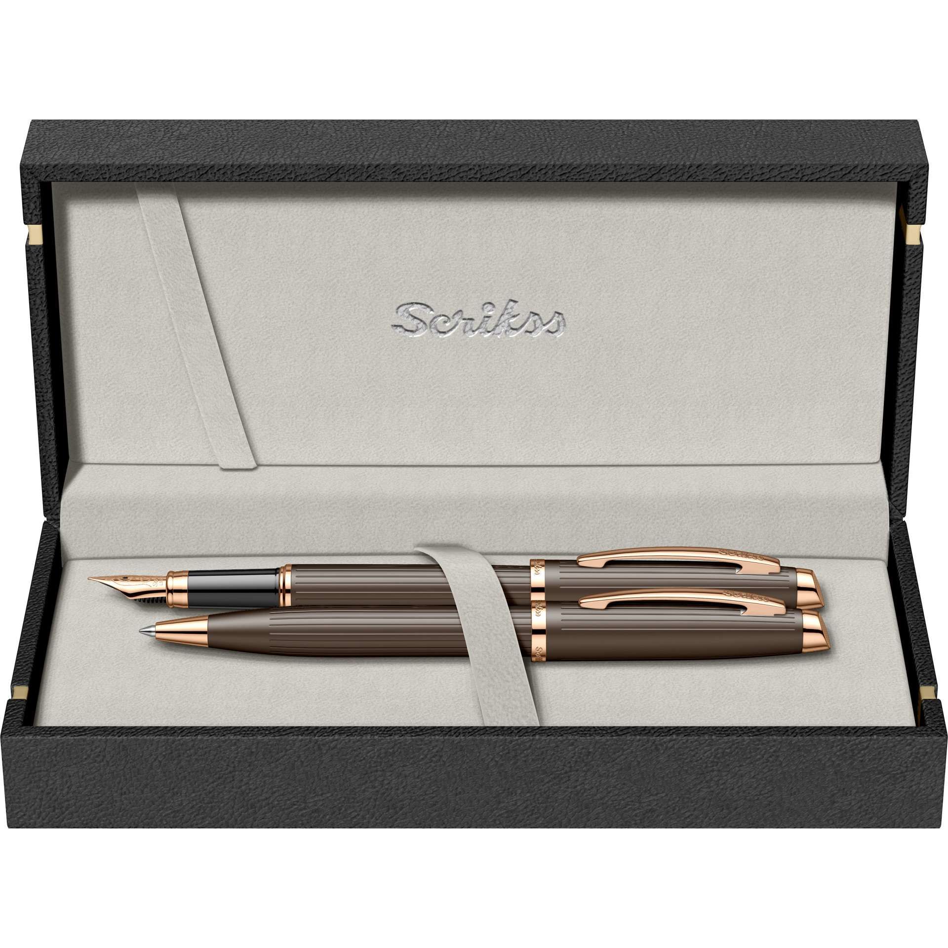 Scrikss Oscar 39 Dolma Kalem tükenmez Kalem Takım rose gold