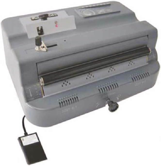Mapicoil 920 Otomatik Kenar Kesme Ve Cilt Makinesi, Gri