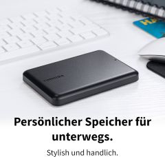 Toshiba Canvio Partner 2 TB taşınabilir 2,5 inç harici HDD, USB 3.2 Gen 1, Mac ve Windows ile uyumlu