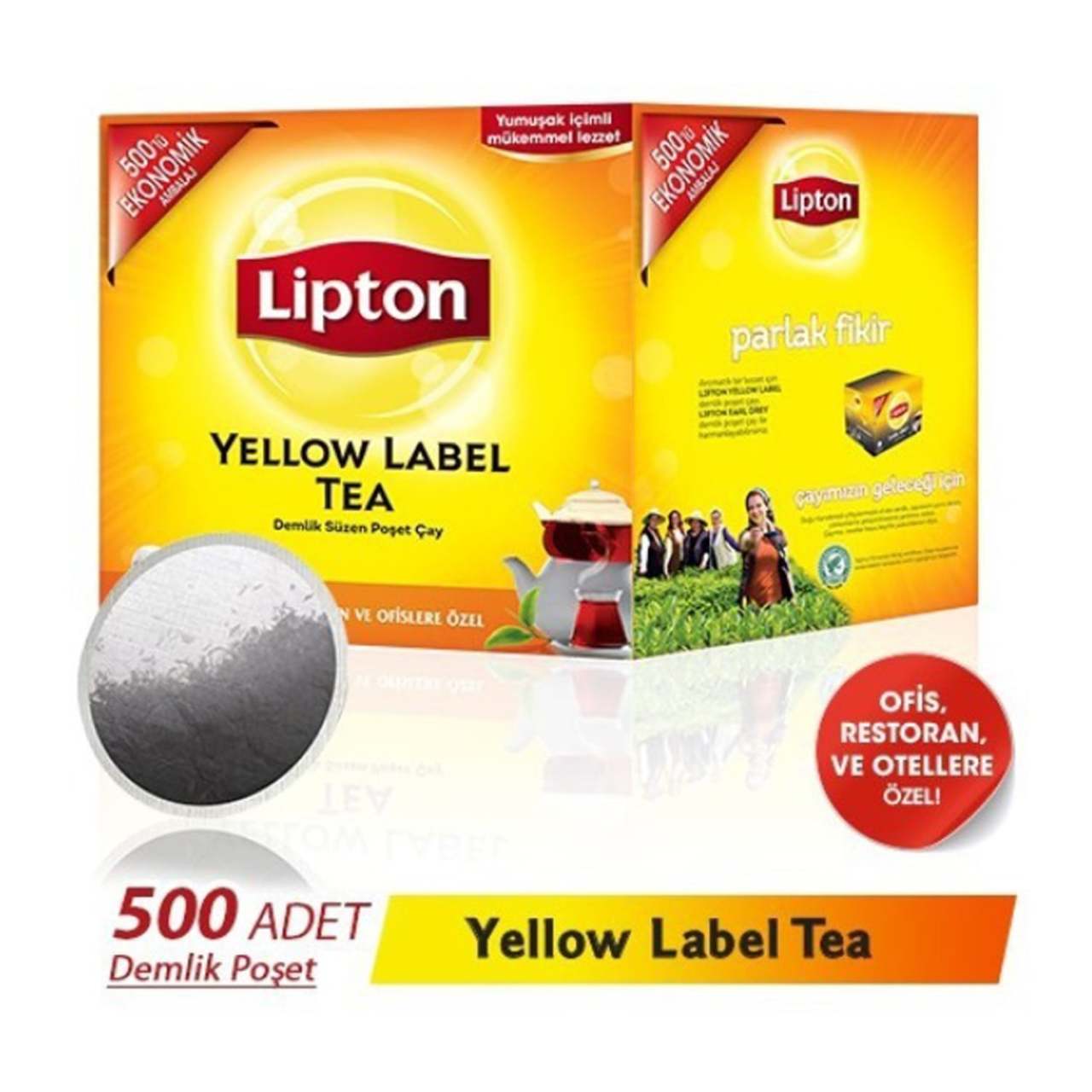 Lipton Yellow Label 3,20Gr 500'Lü Demlik Poşet Çay