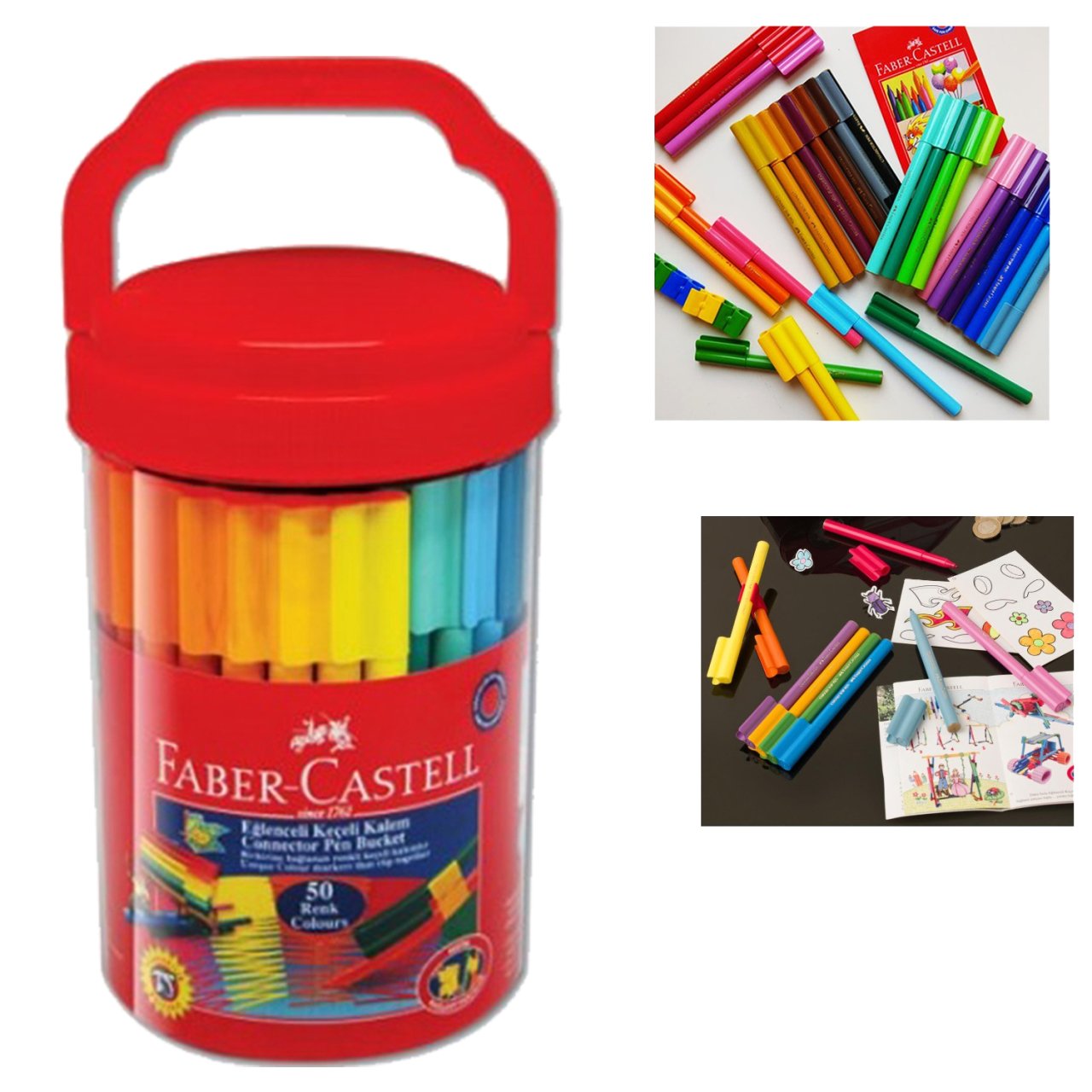 Faber-Castell 50'li Eğlenceli Keçeli Kalem