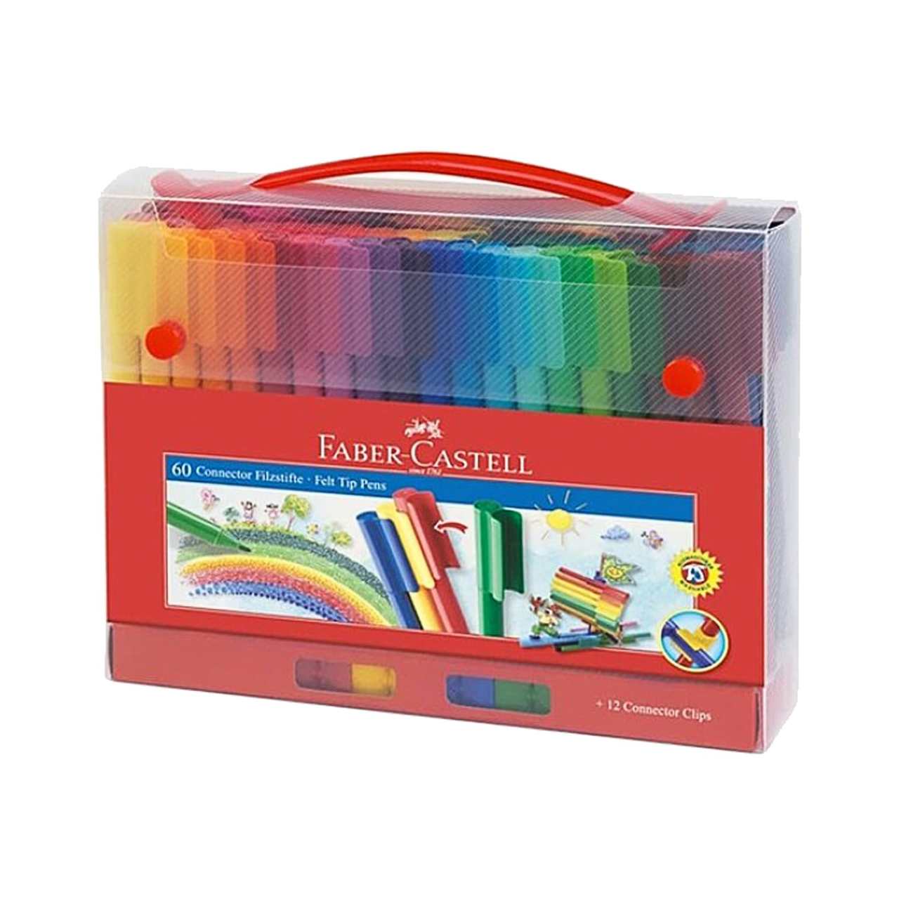 Faber-Castell Eğlenceli Keçeli Kartlı 60'lı Set