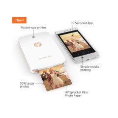 HP Sprocket Plus Beyaz Fotoğraf Yazıcı