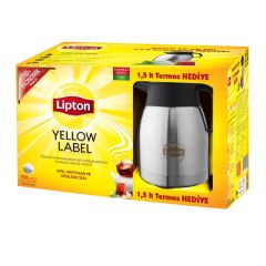 Lipton Yellow Label 750 li Demlik Poşet Çay + Termos