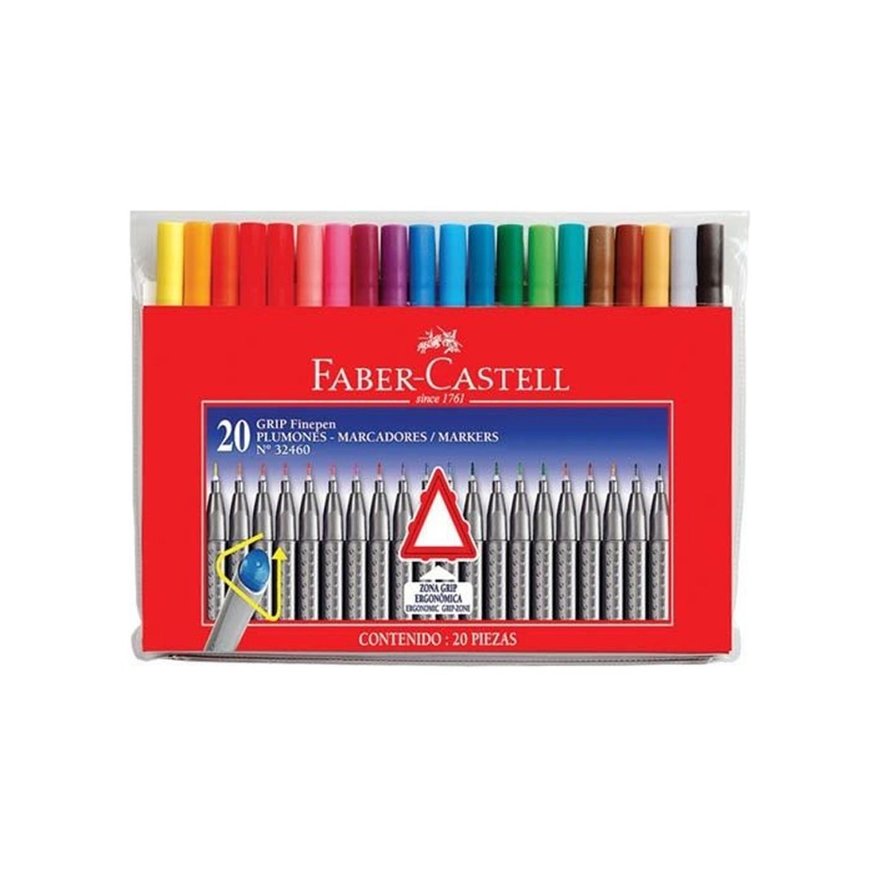 Faber-Castell Grip Finepen Keçe Uç 0.4mm 20'li Poşet