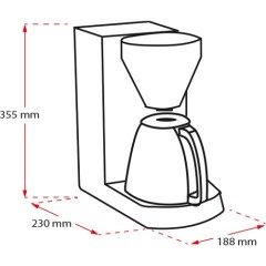 Melitta Enjoy Top Therm (Termoslu) Kahve Makinesi Siyah