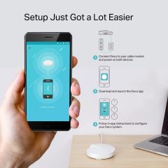 TP-Link Deco M5 AC 1300 Mbps Mesh Tüm Ev 3'lü Wi-Fi Sistemi