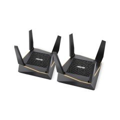 Asus AiMesh RT-AX92U AX6100 Mesh (RT-AX92U 2pk) TriBand-Gaming-Ai Mesh-AiProtection-DLNA-Router Access Point Repeater