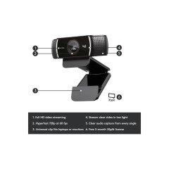 LOGITECH C922 Pro Hd Stream Webcam