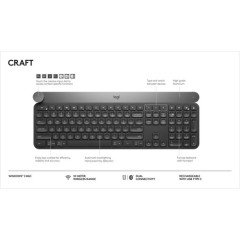 Logitech Craft Advanced Klavye-Siyah
