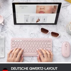 Logitech K380 Multi-Device Bluetooth Klavye-Gül